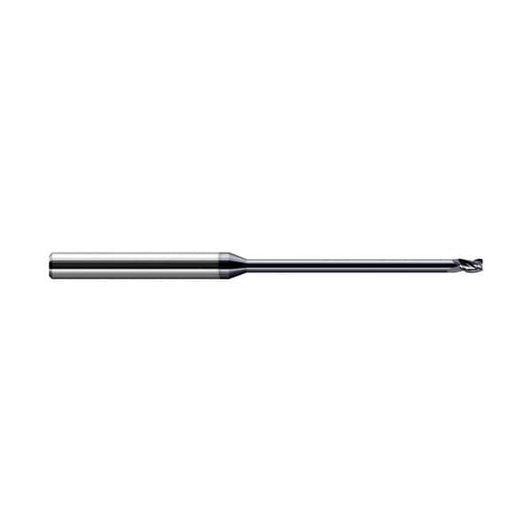 Harvey Tool 1/16 dia. x 0.0050 in. Radius x 3/32 x 0.95 in. Reach Carbide Corner Radius End Mill, 3 Flutes 727662-C3 - main